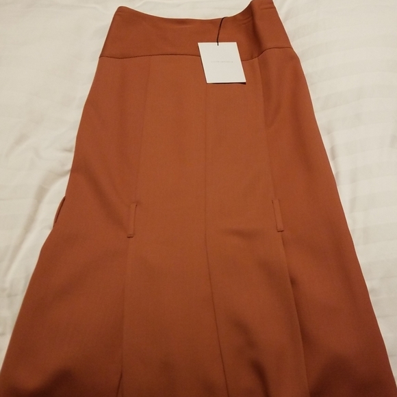 SOLD Victoria Beckham Dusty Coral HighWaist Split Skirt - Picture 6 of 7